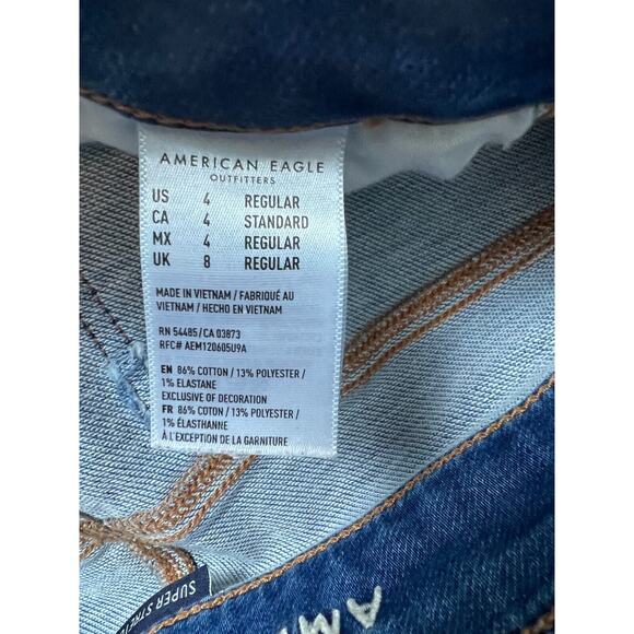 American Eagle Super Stretch Jegging Women's Size 4 Light faded wash jeans - Picture 6 of 10
